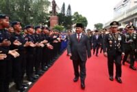 Kepolisian Republik Indonesia memberikan penghormatan tertinggi kepada Menteri Pertahanan Prabowo Subianto dengan Bintang Bhayangkara Utama. | Instagram/@prabowo